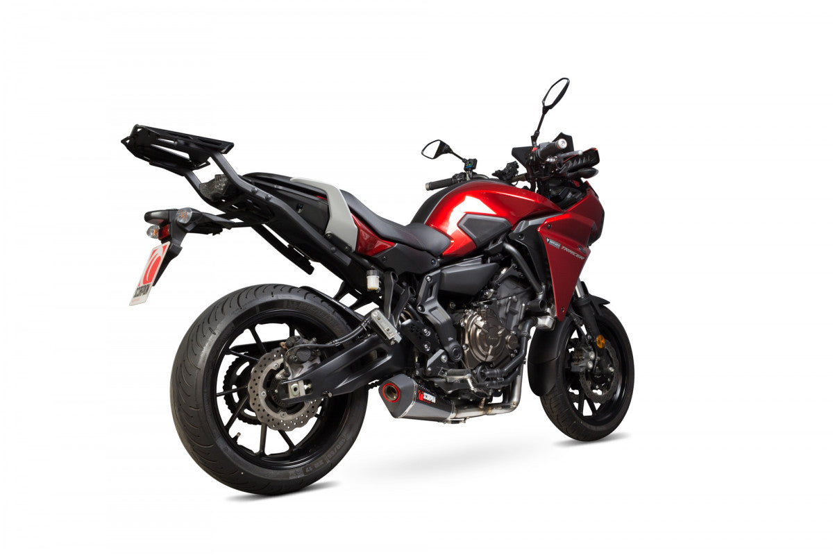 Scorpion RYA108SYSCEO Yamaha Serket Taper Full System - Carbon Fibre Sleeve (MT-07 Tracer / MT-07 Tracer GT) | ML Performance US US