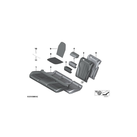 Genuine BMW 52207379020 F16 Cover Backrest Leather Right NARQ COGNAC (Inc. X6 28iX, X6 M50dX & X6 35iX) | ML Performance US