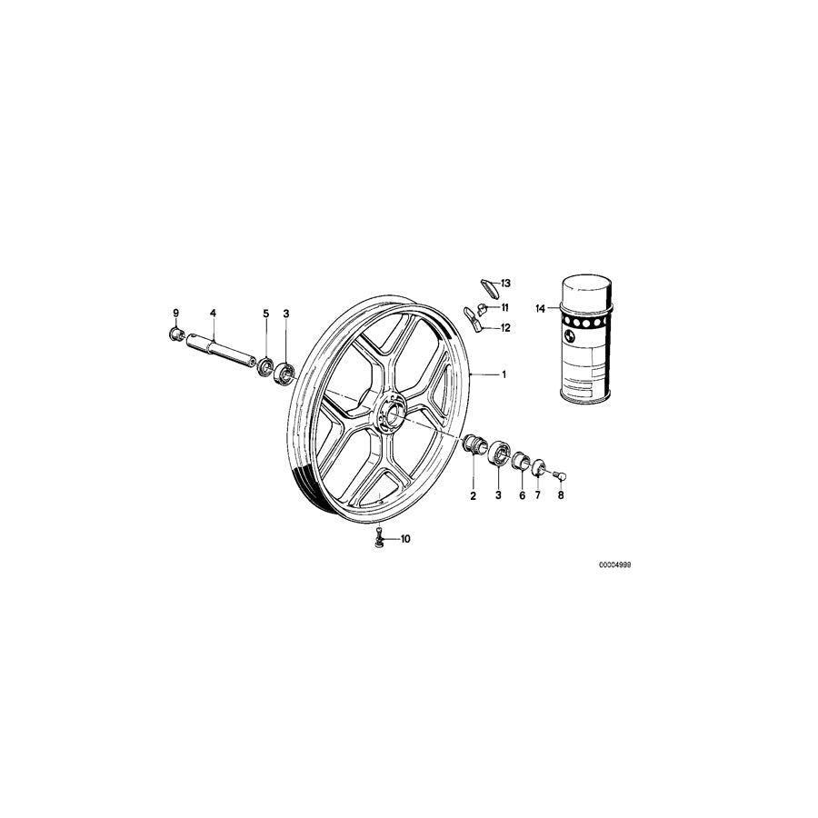Genuine BMW 36311452173 Bush (Inc. R 65 RT) | ML Performance US Car Parts