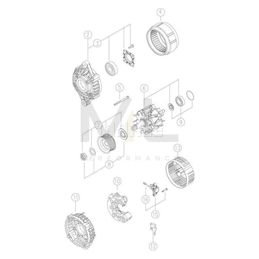 MAHLE ORIGINAL MG 449 Alternator 14V, 80A | ML Performance Car Parts