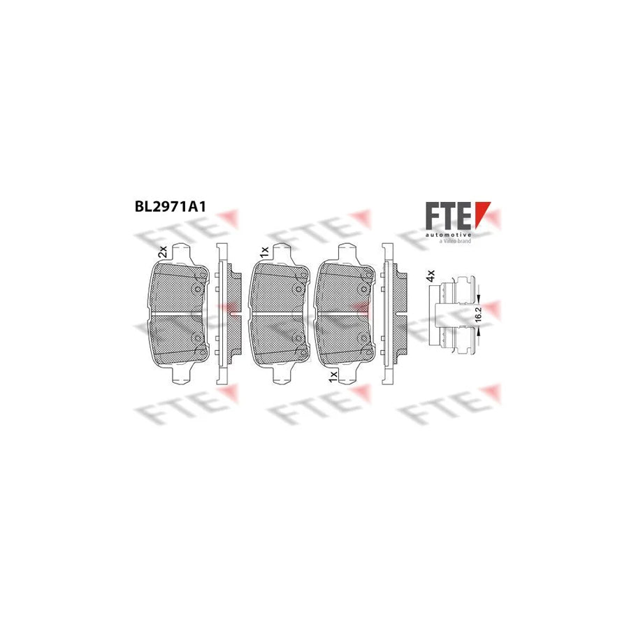 FTE 9011216 Brake Pad Set