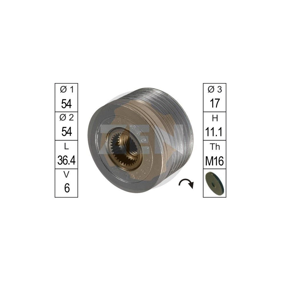 Era ZN5396 Alternator Freewheel Clutch