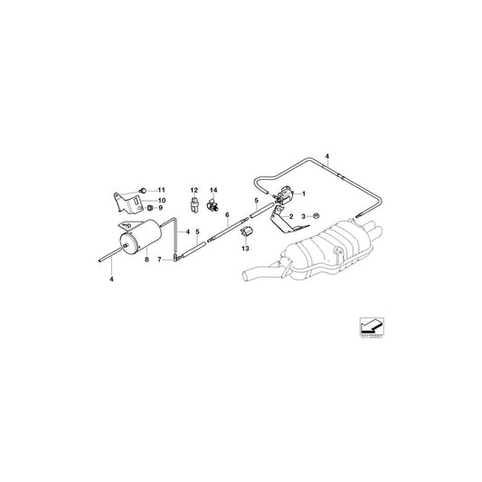 Genuine BMW 18107513300 E46 Bracket F Electric Change-Over Valve (Inc. 330Ci, 325xi & 325i) | ML Performance US Car Parts