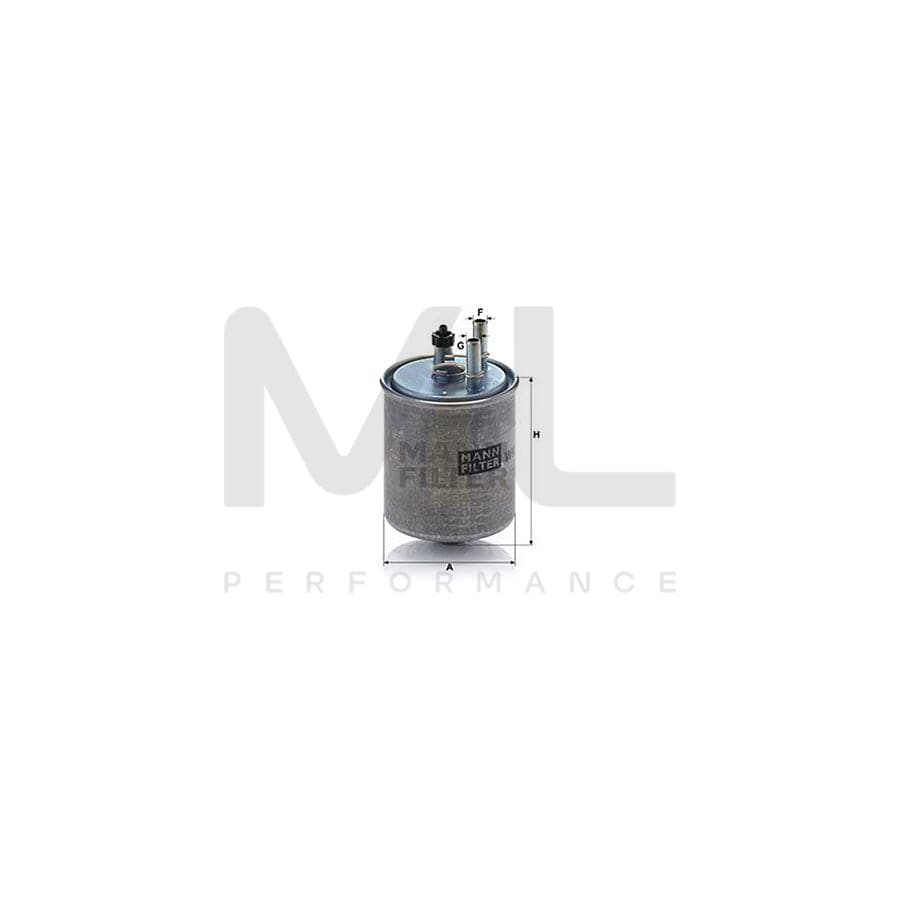 MANN-FILTER WK 918/2 x Fuel filter with seal