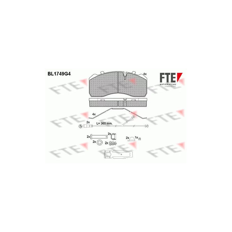 FTE Bl1749G4 Brake Pad Set