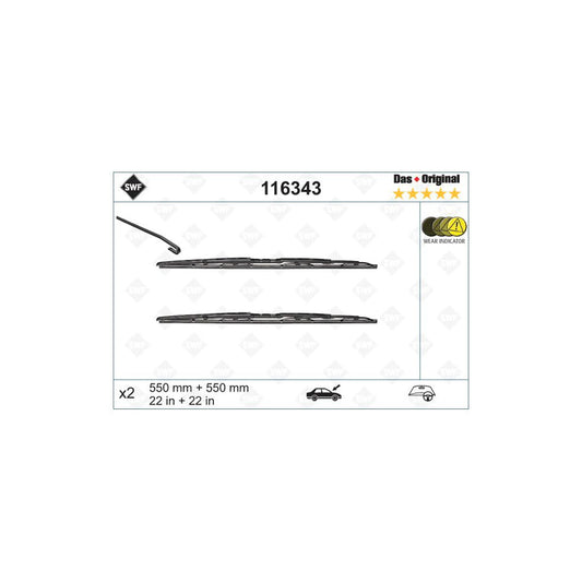 Swf Original 116343 Wiper Blade For Audi A4 | ML Performance US Car Parts