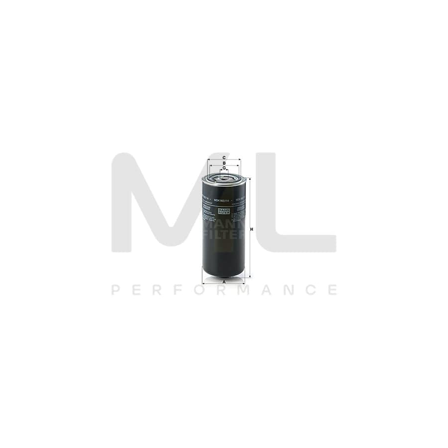 MANN-FILTER WDK 962/14 Fuel filter Spin-on Filter