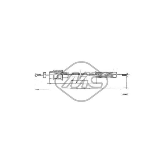 Metalcaucho 80891 Throttle Cable for CITROËN CX