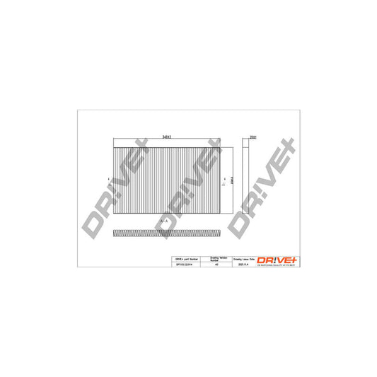 Dr!Ve+ DP1110.12.0114 Pollen Filter For Audi A6