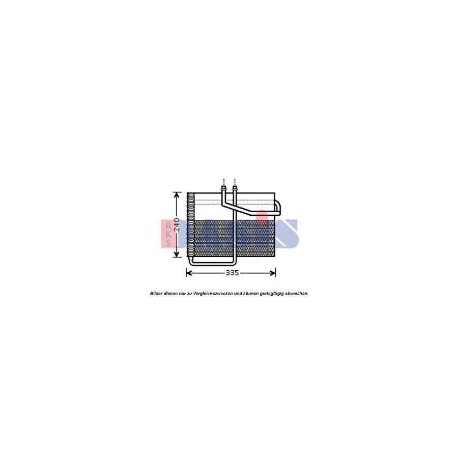 AKS Dasis 820066N Air Conditioning Evaporator for Chrysler Voyager
