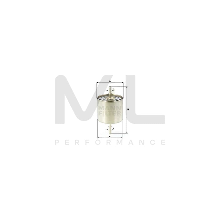MANN-FILTER WK 8046 Fuel filter In-Line Filter