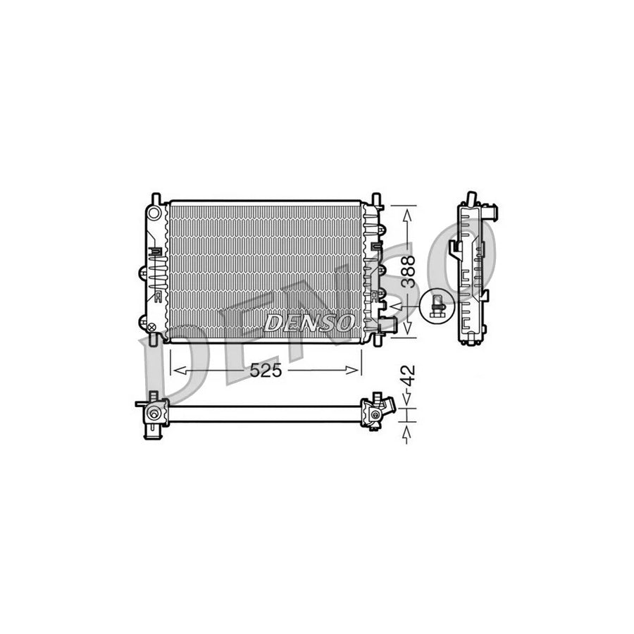 DENSO DRM10026 Engine Radiator
