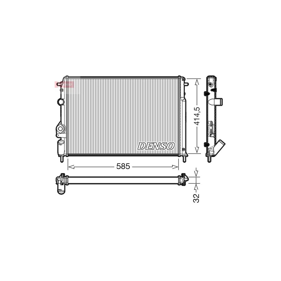 DENSO DRM23034 Engine Radiator