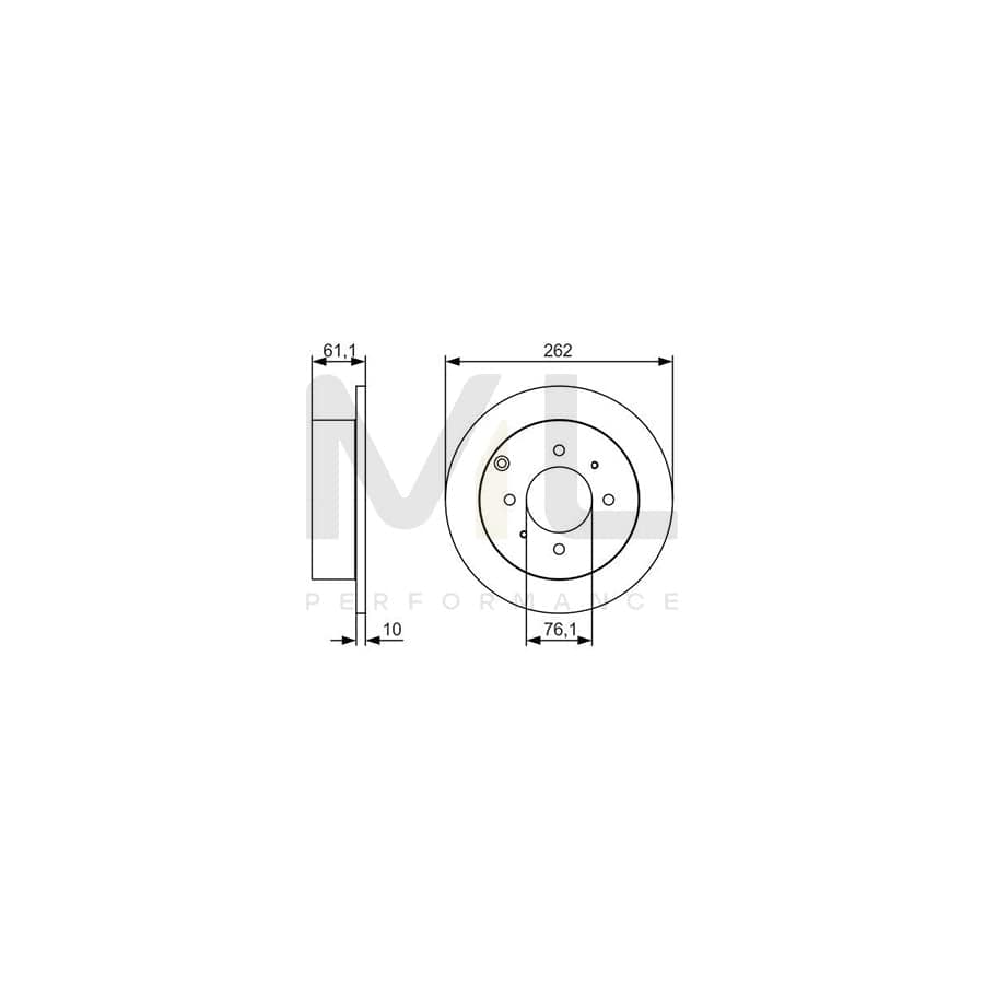 BOSCH 0 986 479 S68 Brake Disc Solid, Oiled | ML Performance Car Parts