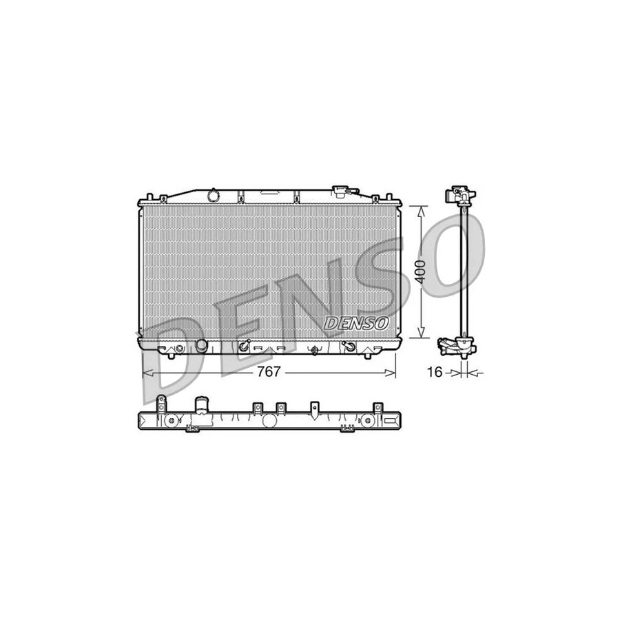 DENSO DRM40025 Engine Radiator for Honda Accord