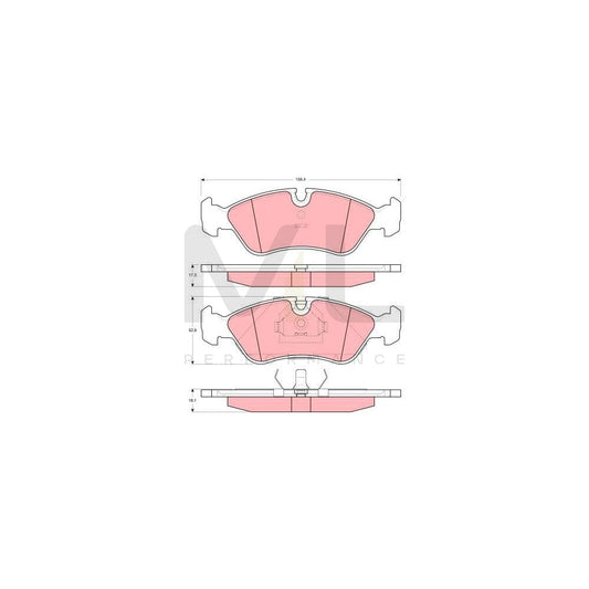 TRW Gdb3116 Brake Pad Set Prepared For Wear Indicator | ML Performance Car Parts