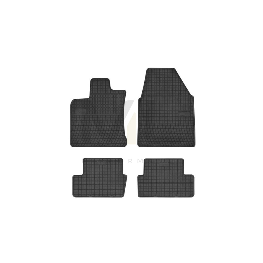 FROGUM Tailored 0450 Floor mat set for NISSAN Qashqai / Qashqai+2 I (J10, NJ10) Elastomer, Front and Rear, Quantity: 4, Black, (LHD)