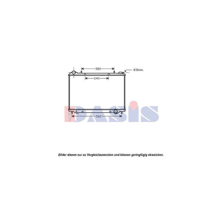 AKS Dasis 150085N Engine Radiator for Opel Frontera B Off-Road (U99)