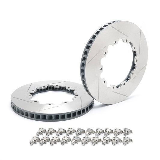 Paragon PRK.021.350.320.20100.05.03.F Replacement Rotors for 2020+ Honda Civic Type R FK8/FL5 OEM Hats - Front Pair