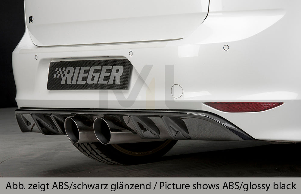 Rieger 00099275 VW Mk7 Golf R Rear Diffuser 2 | ML Performance UK Car Parts