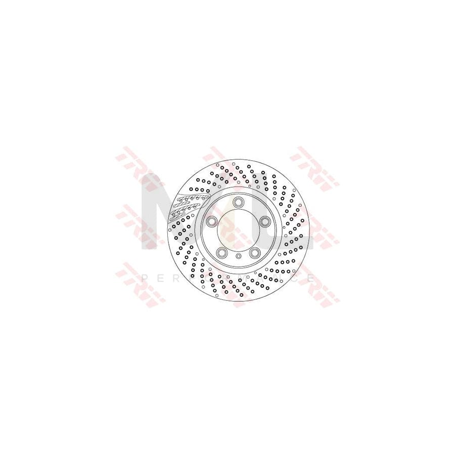 TRW DF6541S Brake Disc Perforated / Vented, Painted, High-carbon | ML Performance Car Parts