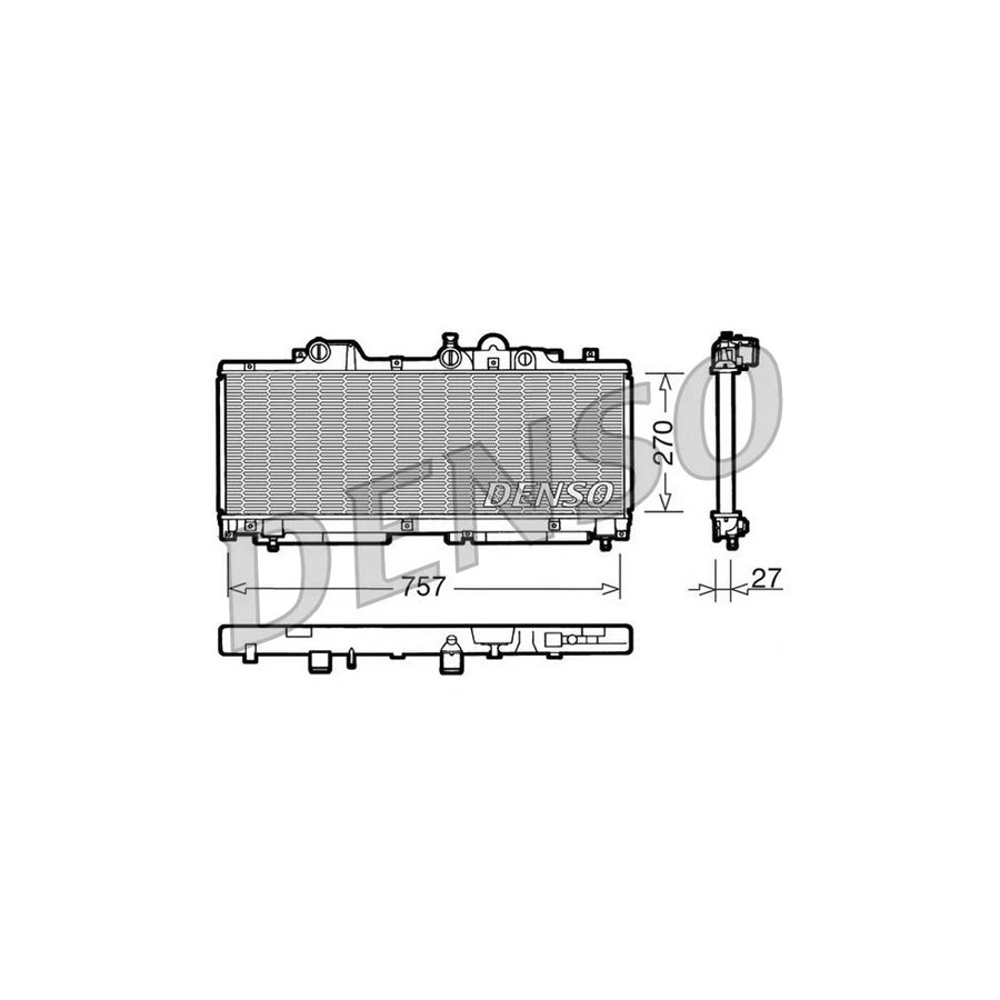 DENSO DRM09091 Engine Radiator for Fiat Punto I Hatchback (176)