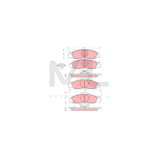 TRW Gdb3281 Brake Pad Set With Acoustic Wear Warning | ML Performance Car Parts