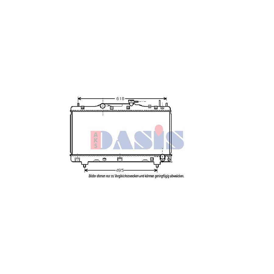 AKS Dasis 210072N Engine Radiator for Toyota Carina