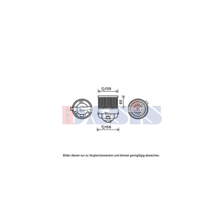 AKS Dasis 168055N Interior Blower