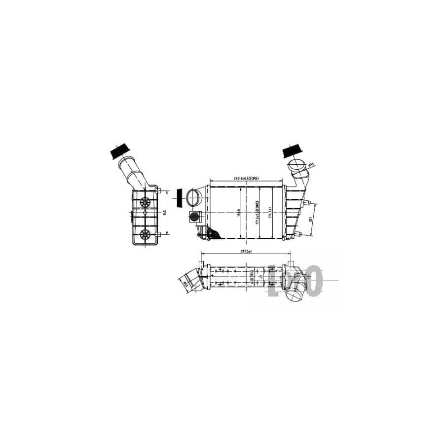 Abakus 0020180001 Intercooler for Alfa Romeo 147 (937)