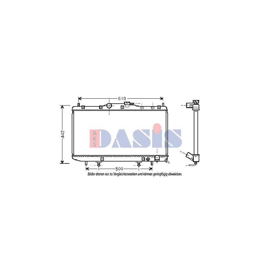 AKS Dasis 210073N Engine Radiator for Toyota Carina