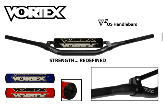 Vortex Racing V3 Handlebar Oversize Bar Pad- Yellow Square No Crossbar
