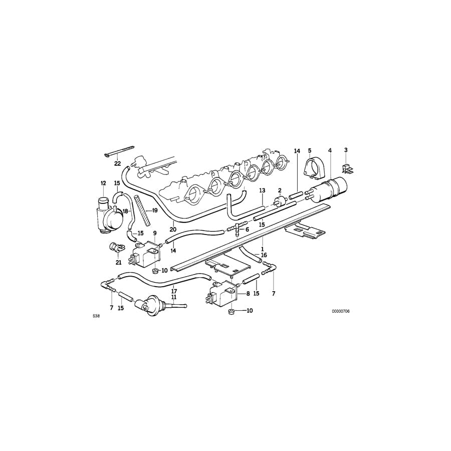 Genuine BMW 11721317794 E34 Valve (Inc. M5 3.8, M5 3.6 & M5) | ML Performance UK Car Parts