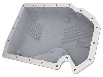 aFe 05-19 VW 1.8L/2.0L w/o Oil Sensor Engine Oil Pan Raw POWER Street Series w/ Machined Fins