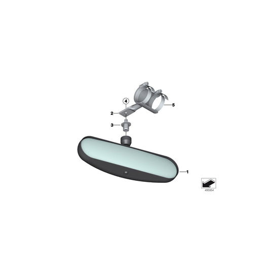 Genuine BMW 51168425222 Interior Mirror (Inc. M6 GT3) | ML Performance US