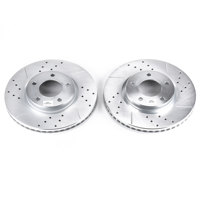 PowerStop Power Stop 07-08 Ford Edge Front Evolution Drilled & Slotted Rotors - Pair