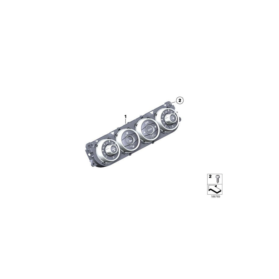 Genuine BMW 64119321829 E89 Automatic Air Conditioning Control (Inc. Z4 18i, Z4 28i & Z4 30i) | ML Performance US Car Parts