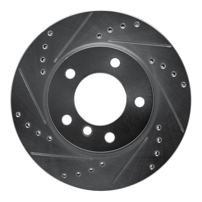 R1 Concepts R1 05-07 BMW 120i (Mexico) Front Left Drilled & Slotted Silver Brake Rotor