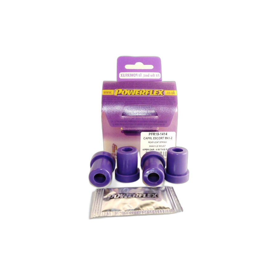 Powerflex PFR19-1414 Ford Leaf Spring Shackle Mounts (Inc. Escort & Capri) | ML Performance UK Car Parts