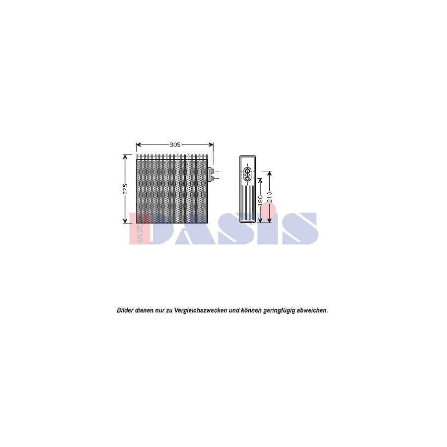 AKS Dasis 820062N Air Conditioning Evaporator for Toyota Land Cruiser Amazon (J100)