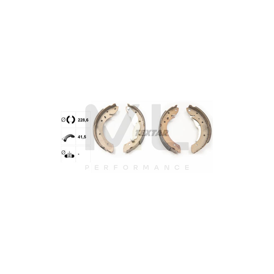 TEXTAR 91050000 Brake Shoe Set with handbrake lever | ML Performance Car Parts