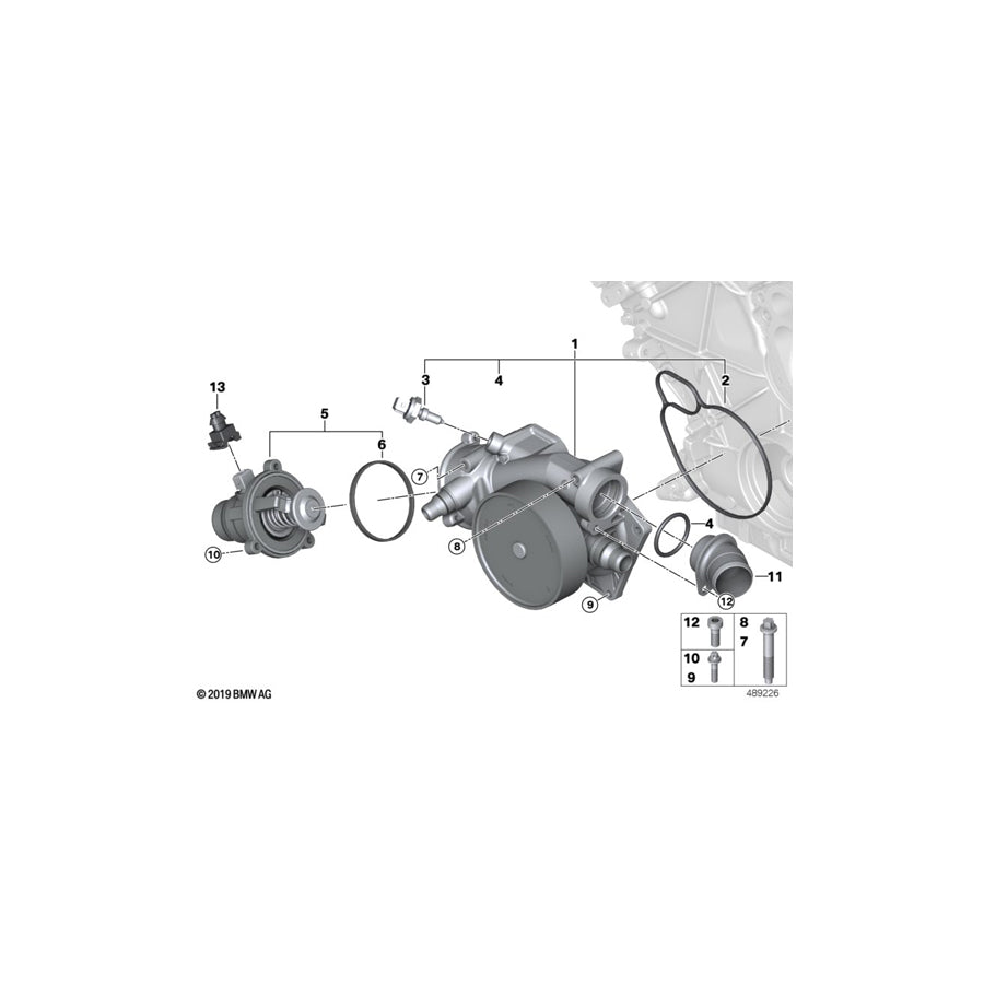 Genuine BMW 11508419207 Coolant Pipe, Supply Line (Inc. M6 GT3) | ML Performance US Car Parts