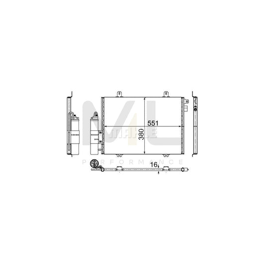 MAHLE ORIGINAL AC 221 000S Air conditioning condenser with dryer | ML Performance Car Parts