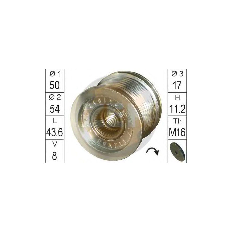 Era 219117 Alternator Freewheel Clutch