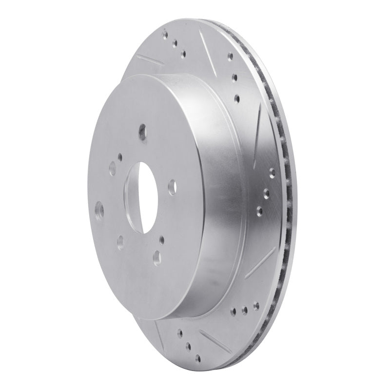 R1 Concepts R1 09-17 Suzuki Grand Vitara (Mexico) Rear Right Drilled & Slotted Silver Brake Rotor