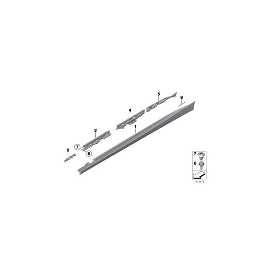 Genuine BMW 51777293743 F34 Supporting Ledge Left (Inc. 330dX, 330i & 340iX) | ML Performance US Car Parts