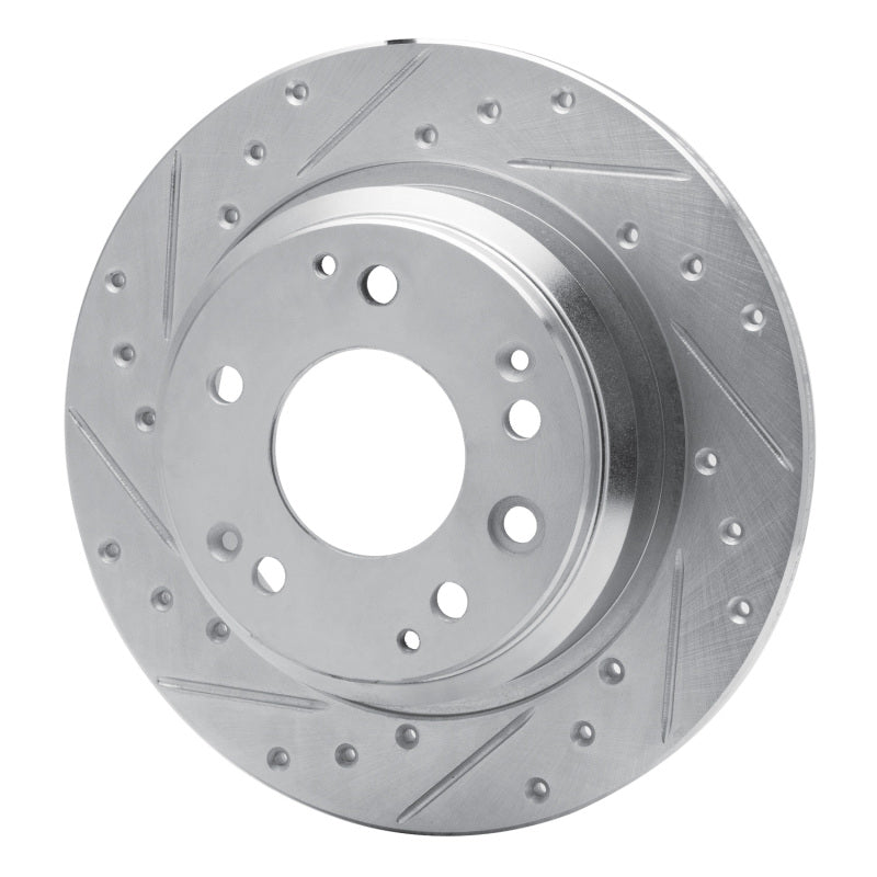 R1 Concepts R1 99-01 Acura RL Rear Left Drilled & Slotted Silver Brake Rotor