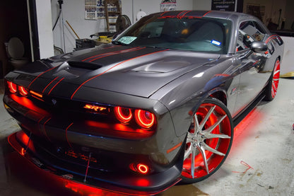ORACLE Lighting Oracle 15-23 Dodge Challenger LED Headlight Halo Kit - Red