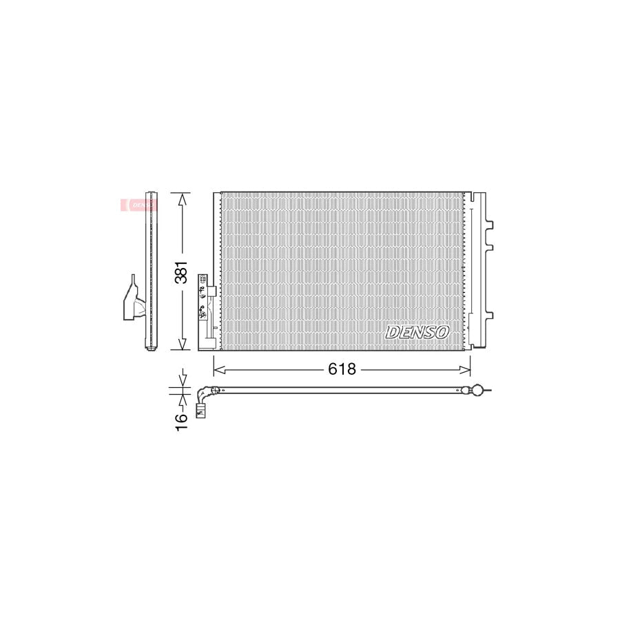 DENSO DCN05014 Air Conditioning Condenser