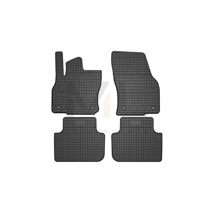 FROGUM Tailored, Basic 411395 Floor mat set for AUDI Q3 Elastomer, Front and Rear, Quantity: 4, Black, (LHD)